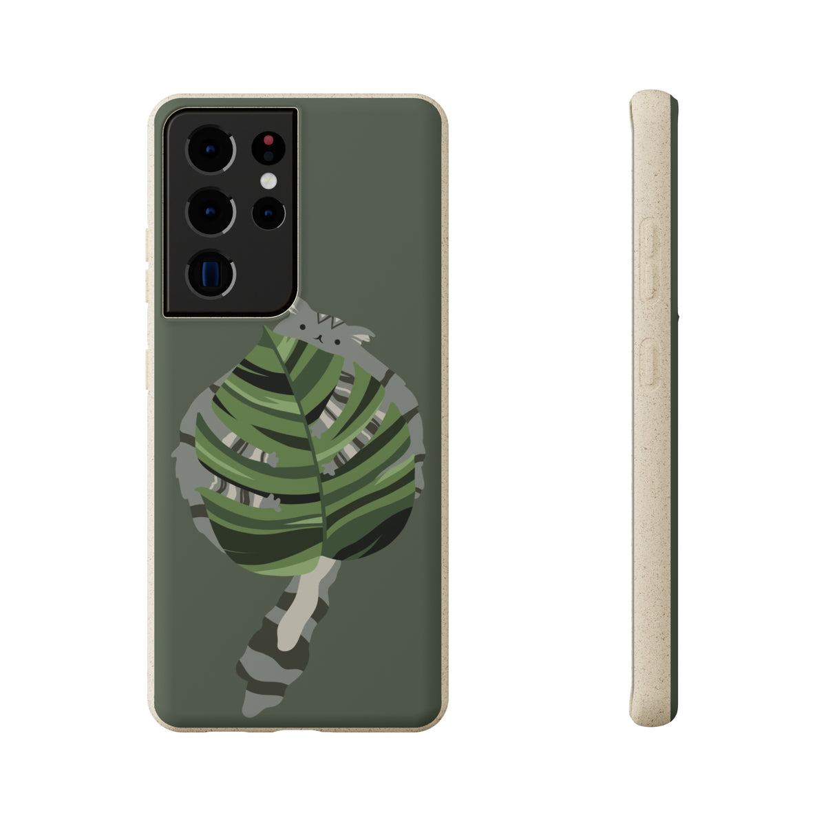 Floofy Guardian Monstera Leaf BioDegradable Phone Case