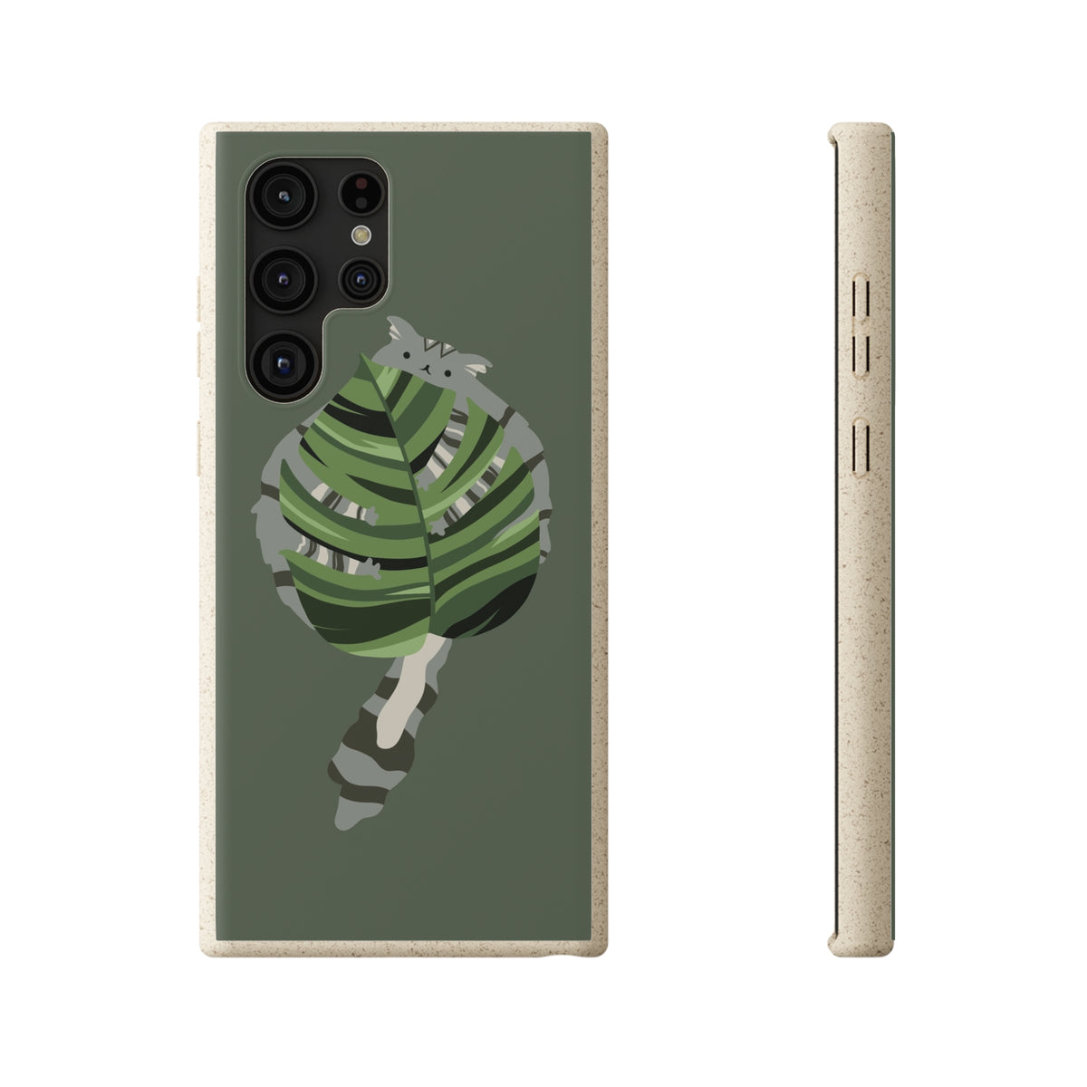 Floofy Guardian Monstera Leaf BioDegradable Phone Case
