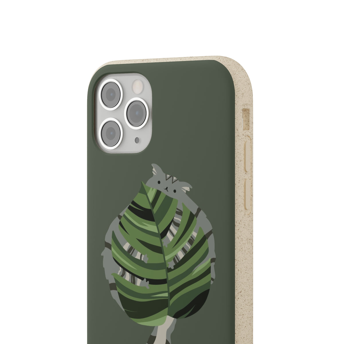 Floofy Guardian Monstera Leaf BioDegradable Phone Case