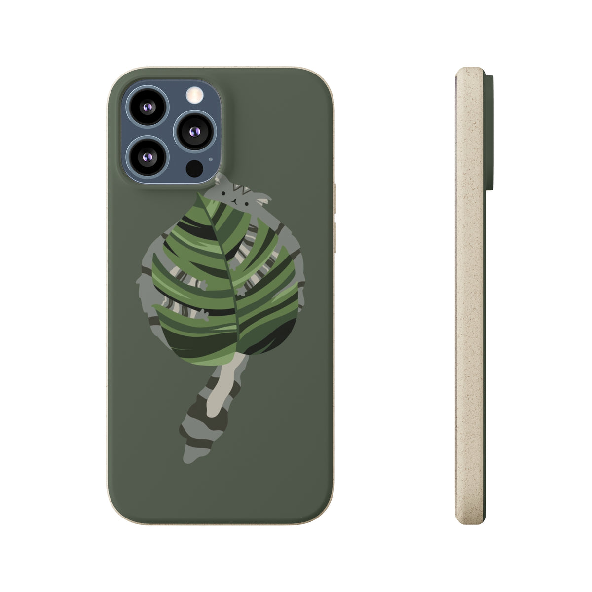 Floofy Guardian Monstera Leaf BioDegradable Phone Case