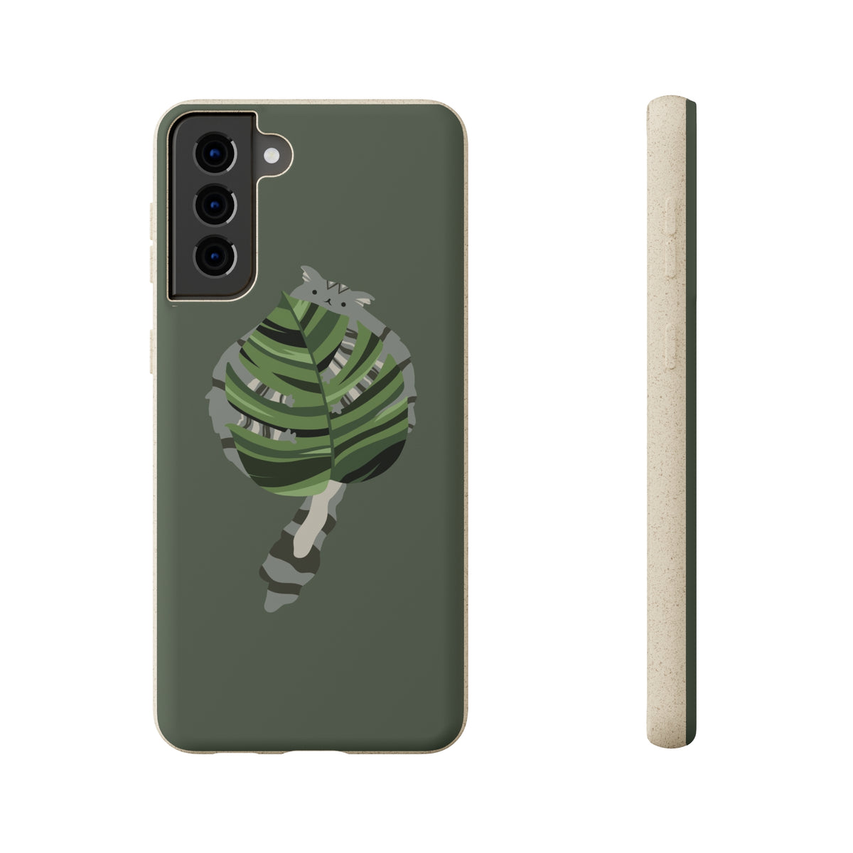 Floofy Guardian Monstera Leaf BioDegradable Phone Case