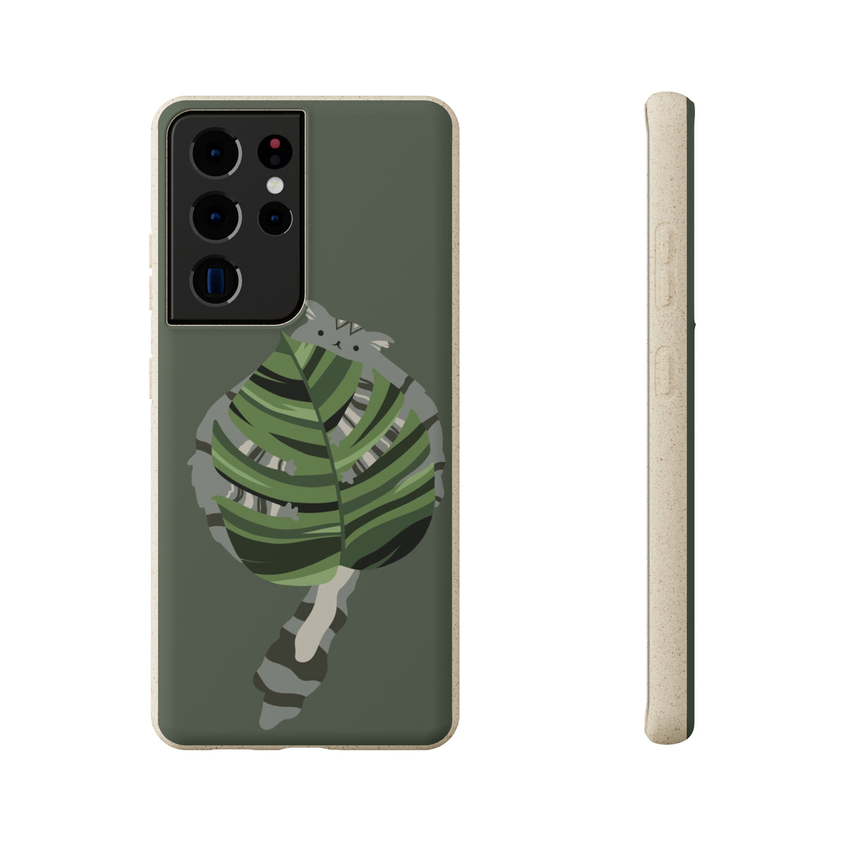 Floofy Guardian Monstera Leaf BioDegradable Phone Case