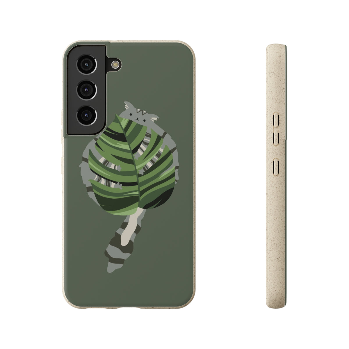Floofy Guardian Monstera Leaf BioDegradable Phone Case