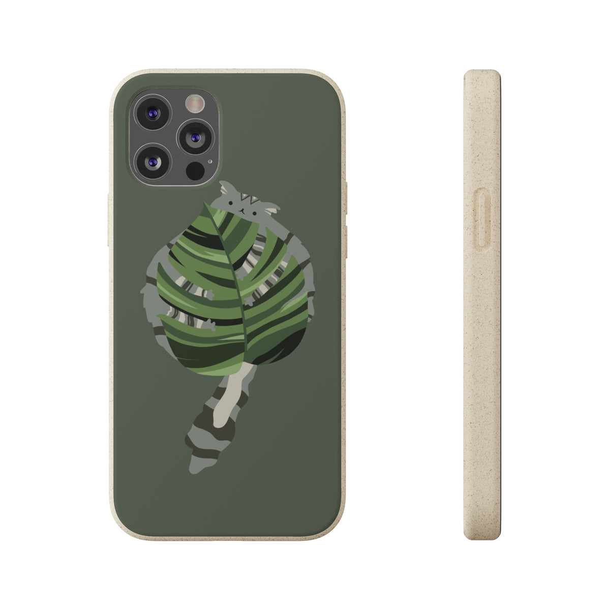 Floofy Guardian Monstera Leaf BioDegradable Phone Case