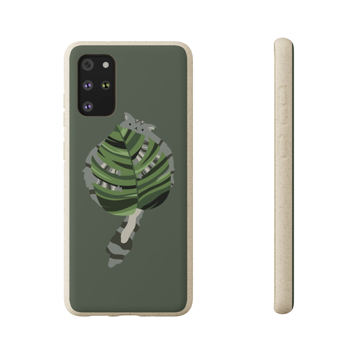 Floofy Guardian Monstera Leaf BioDegradable Phone Case