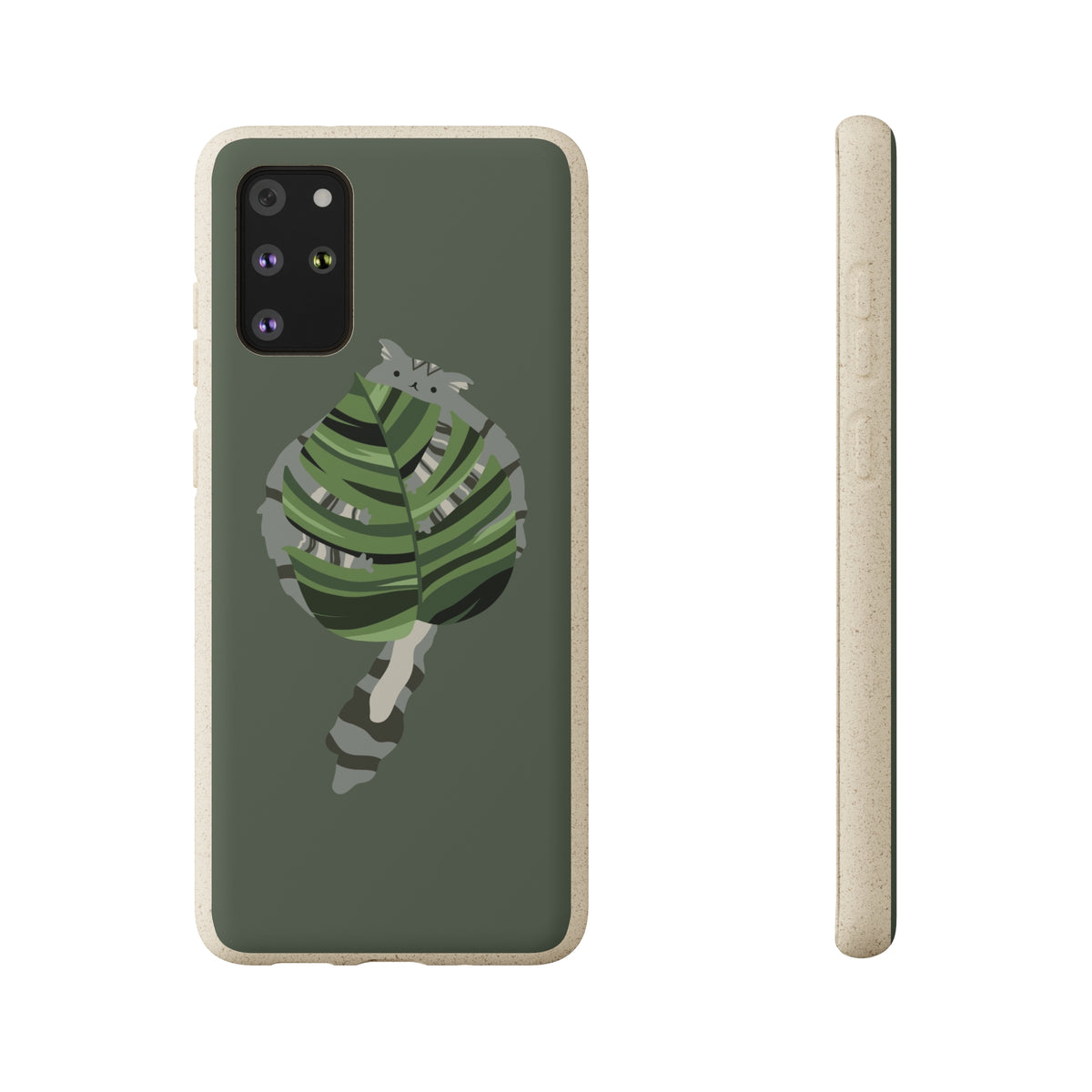 Floofy Guardian Monstera Leaf BioDegradable Phone Case